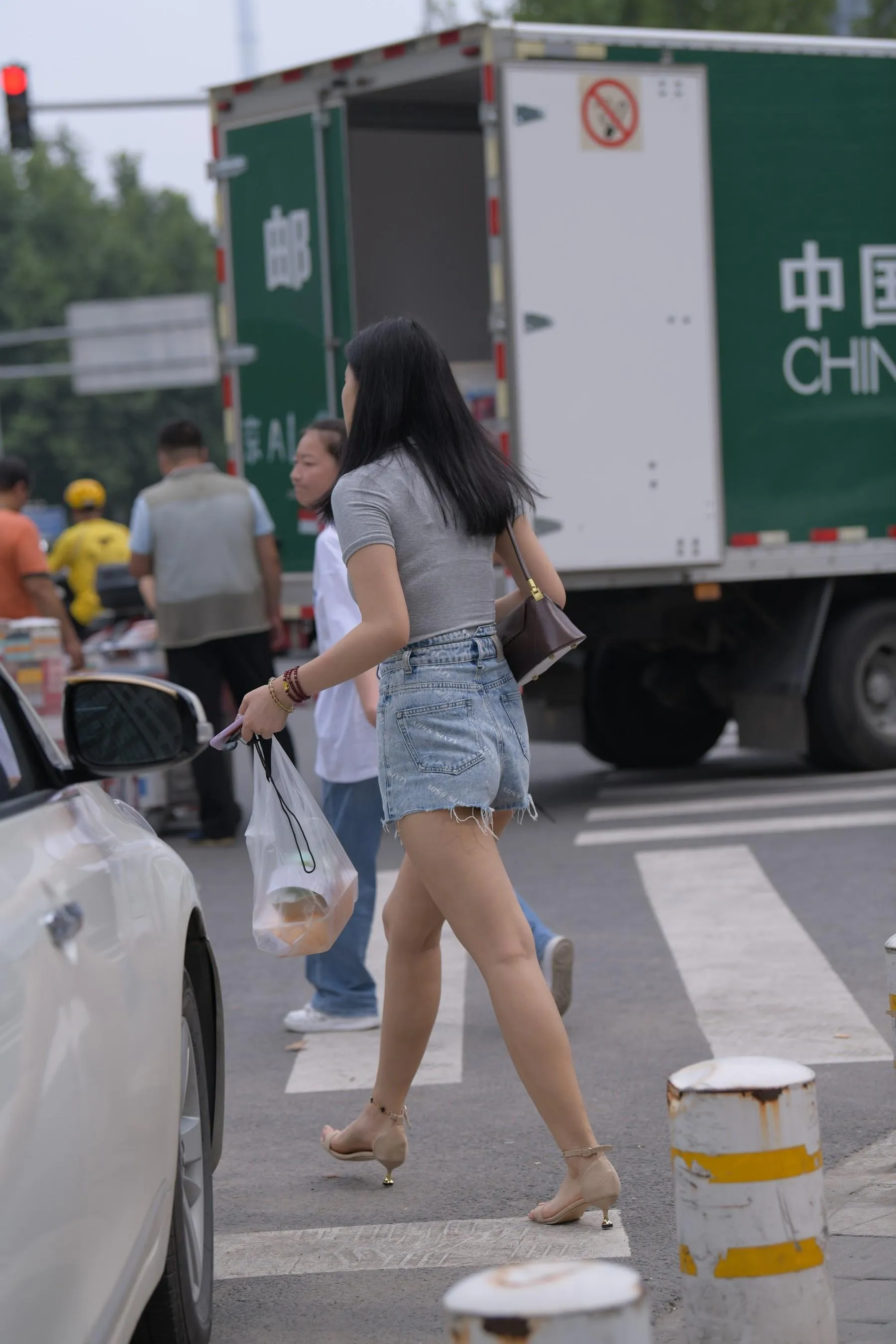 魔镜街拍 NO.169 一只麋鹿摄影-牛仔短裙美女 [235P]插图8